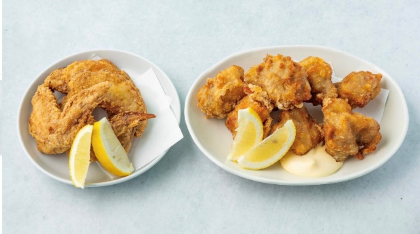 Bセット
(唐揚げ8つ、塩手羽4本)